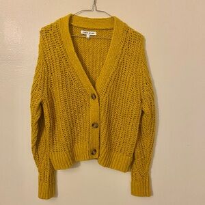 Elizabeth and James Mustard Yellow Knit Sweater Small